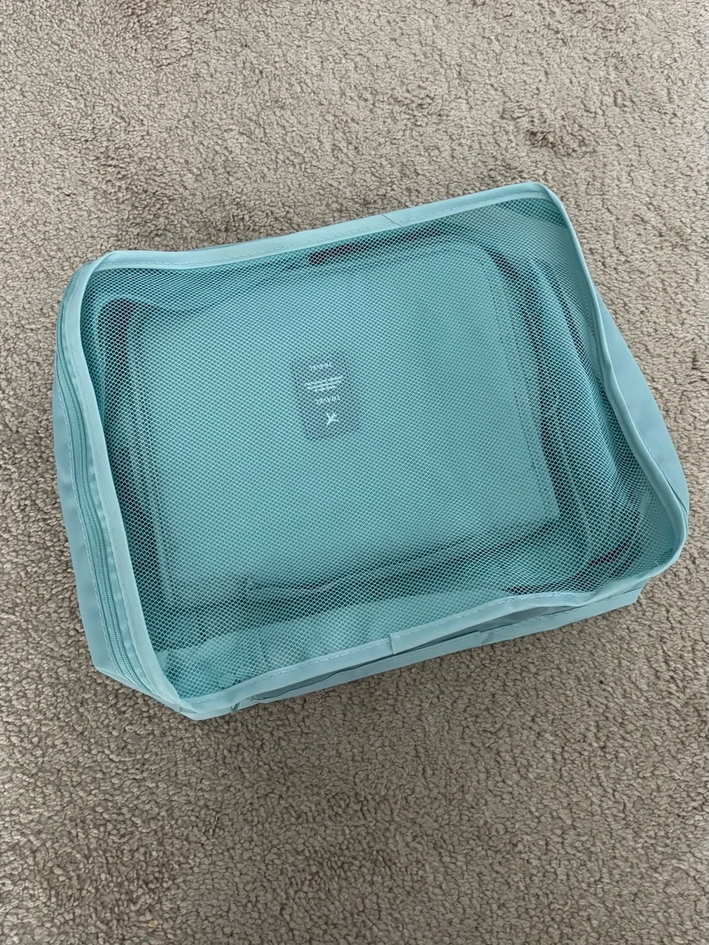 Travel Packing Cubes Set - Light Blue
